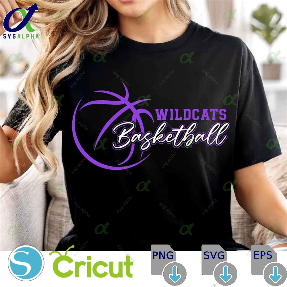 Wildcats Svg Png Wildcats Basketball Svg Wildcats Mascot Basketball Clipart Cricut Cut Files Basketball Cheer Shirt